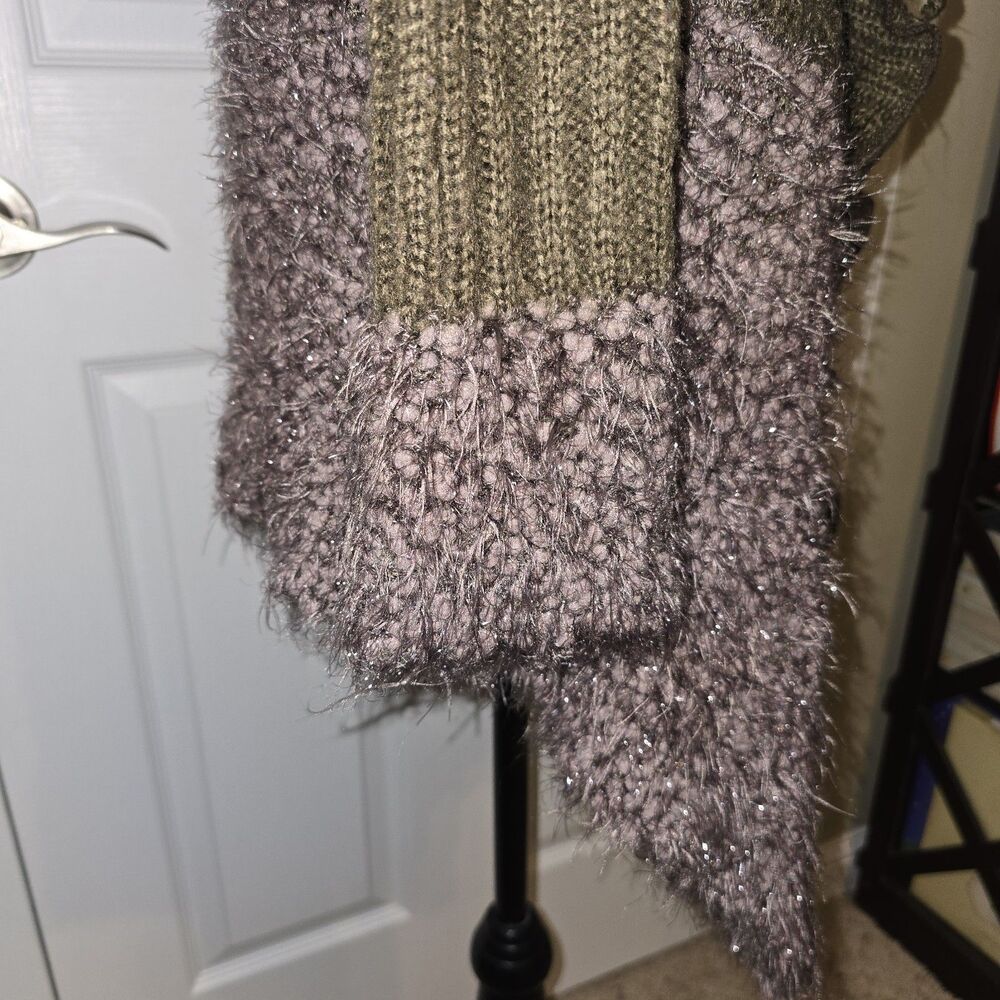 Womens Sloni Mohair Wool Sweater Cardigan Dark Academia Whimsigoth L Collard - Picture 8 of 12
